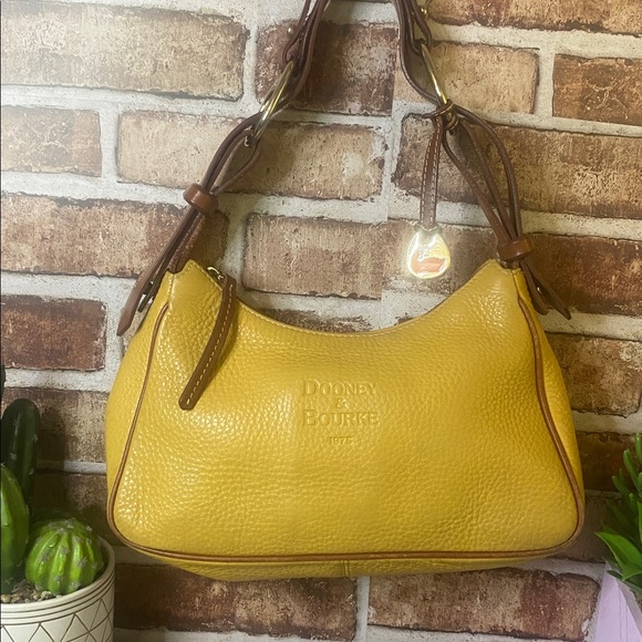 Dooney & Bourke Handbags - Dooney & Bourke Yellow Leather Shoulder Bag only